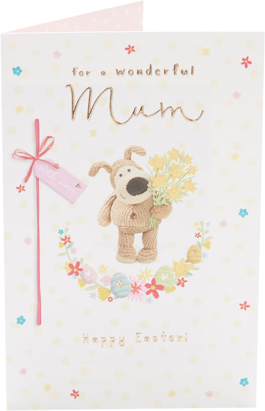 A wonderful Mum Boofle with a Bouquet Easter Card
