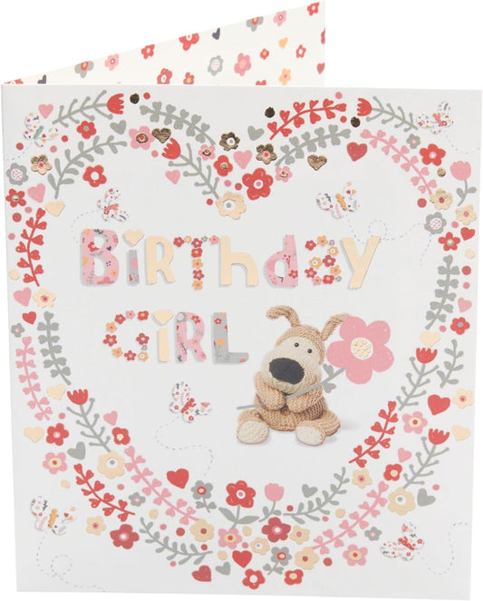 Boofle Heart Design Birthday Card