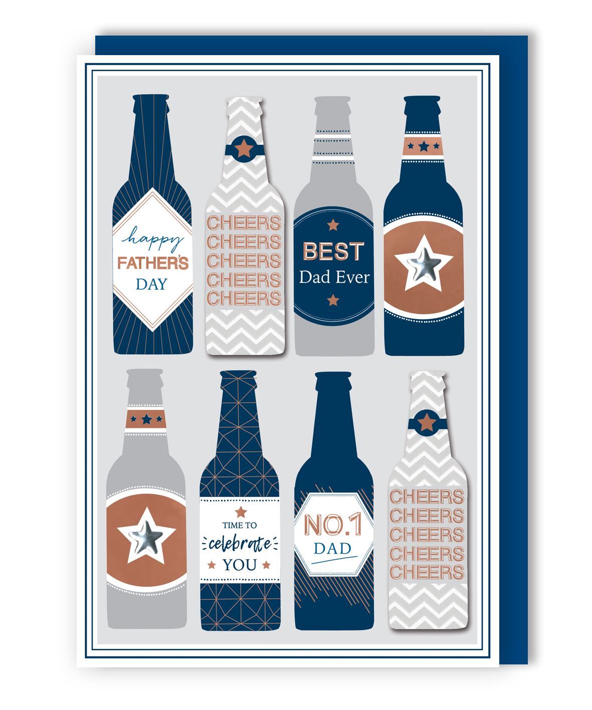 Cheers No.1 Dad Father's Day Card