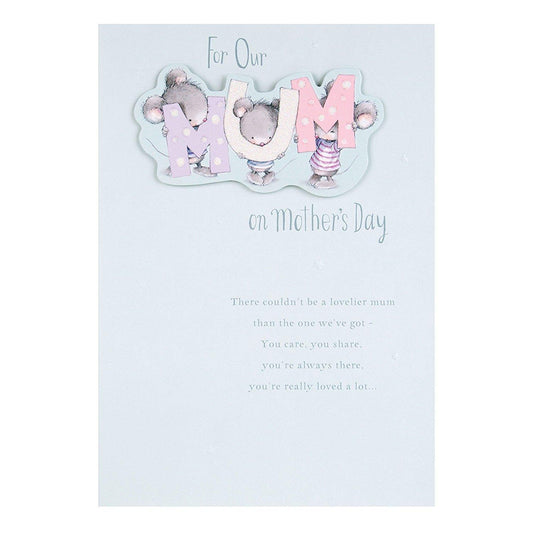For Mum 'Always There' Adorable 3d Mother's Day Card
