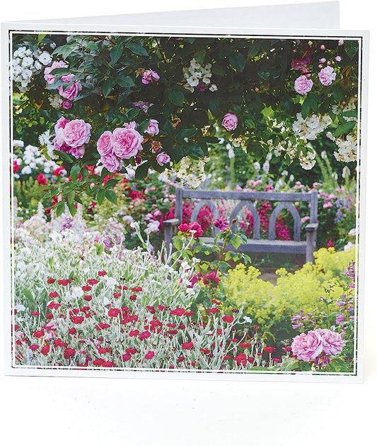 RHS Photographic Garden Scene Blank Card