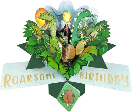 Dinosaurs Pop Up Roarsome Birthday Card