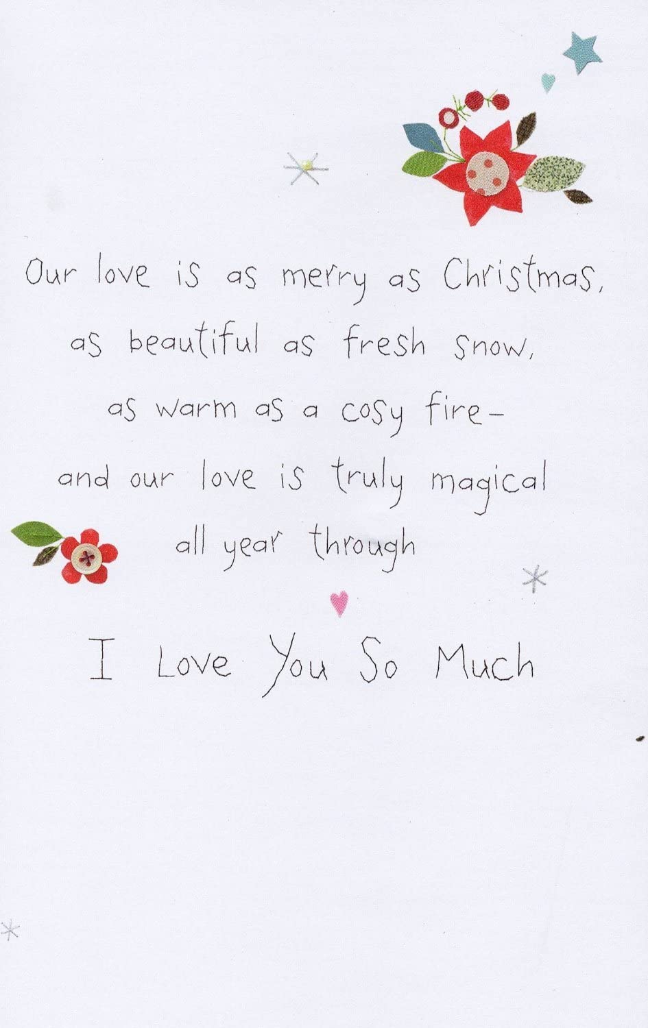 To The One I Love Christmas Greeting Card 