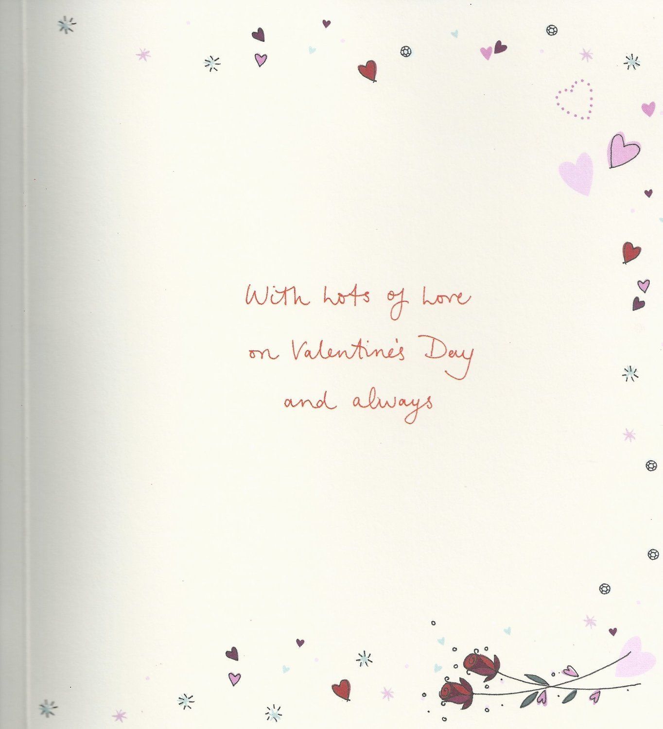 For The One I Love Gold Glitter Finished Valentine's Day Card