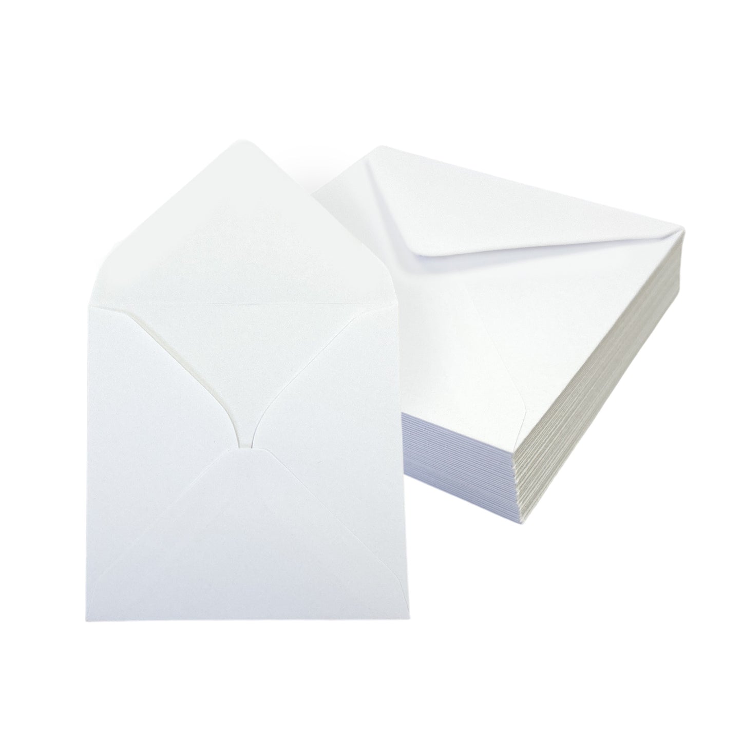 Pack of 50 White 100gsm 100x100mm Gummed Envelopes
