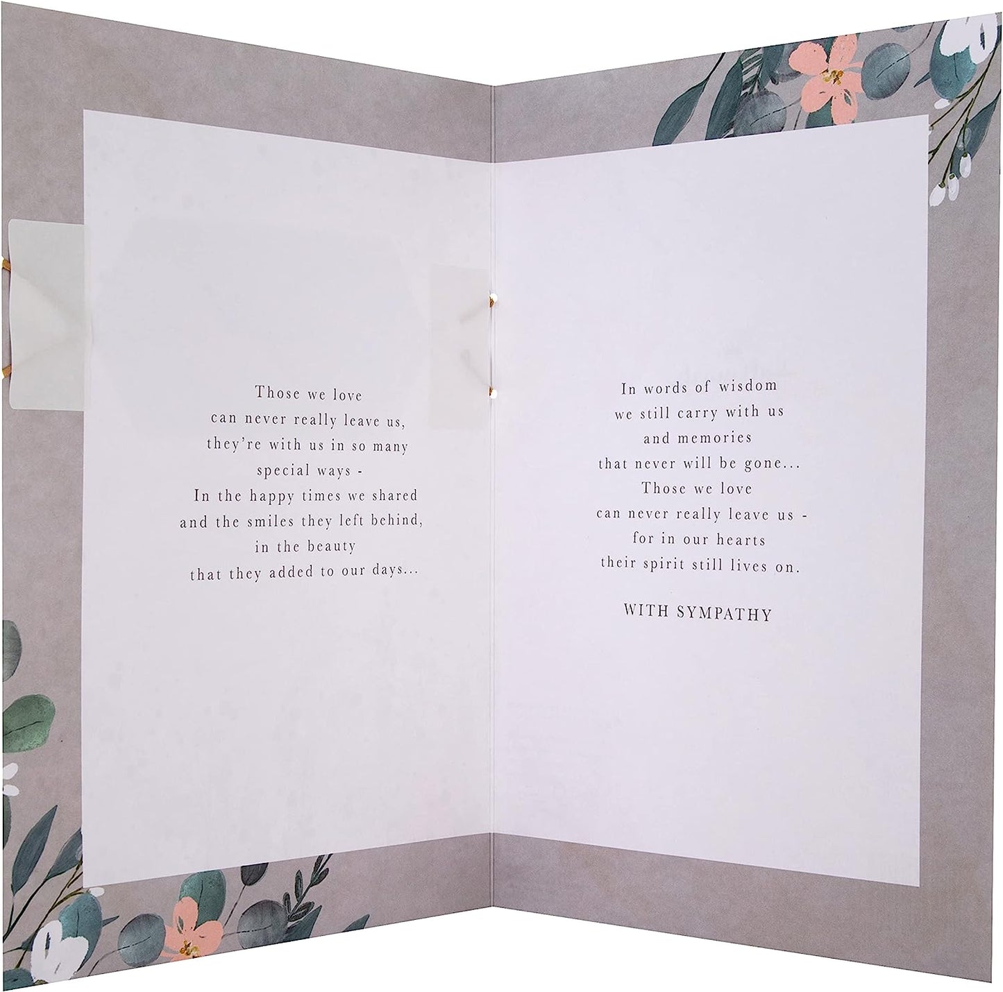 Classic Floral Design with Heartfelt Verse Someone Special Sympathy Card 