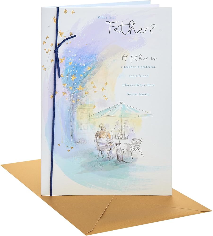 Cafe Scene Father's Day Card