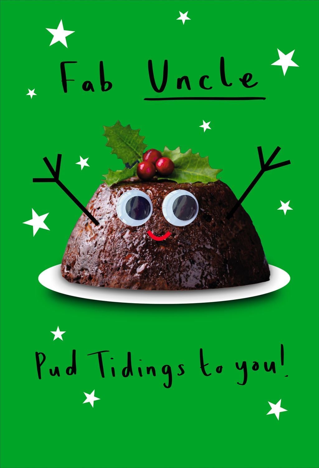 Fab Pud Tidings to You Uncle Christmas Card