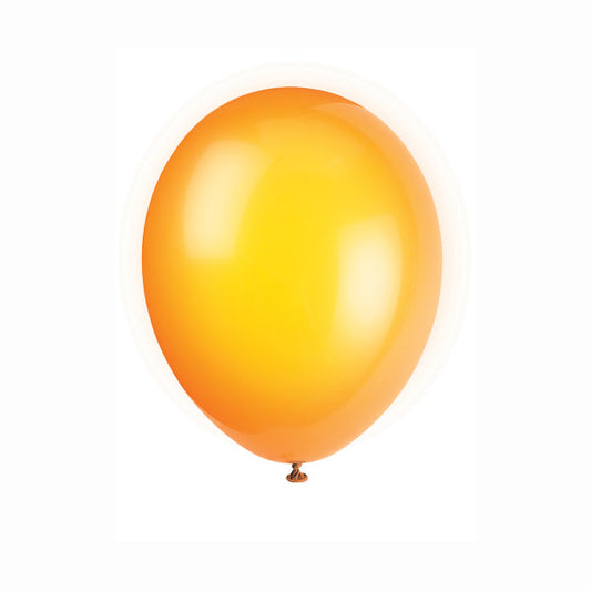Pack of 50 Citrus Orange 12" Latex Balloons