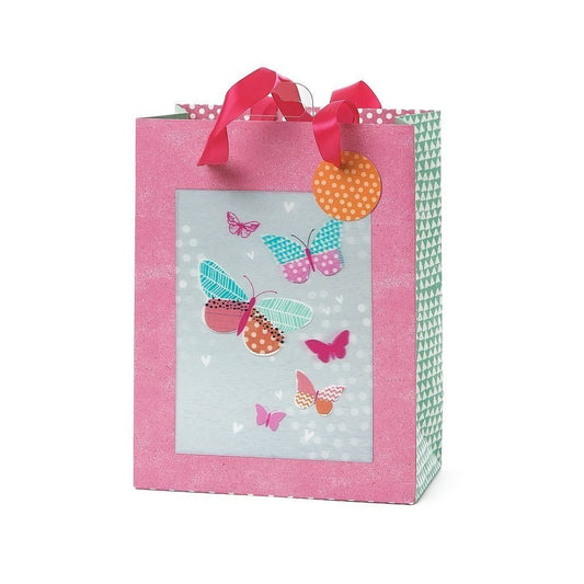 3D Medium Butterflies Design Gift Bag Any Occasion 
