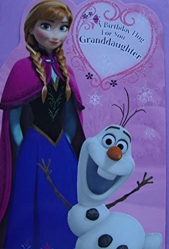 Disney Frozen Granddaughter Birthday Card