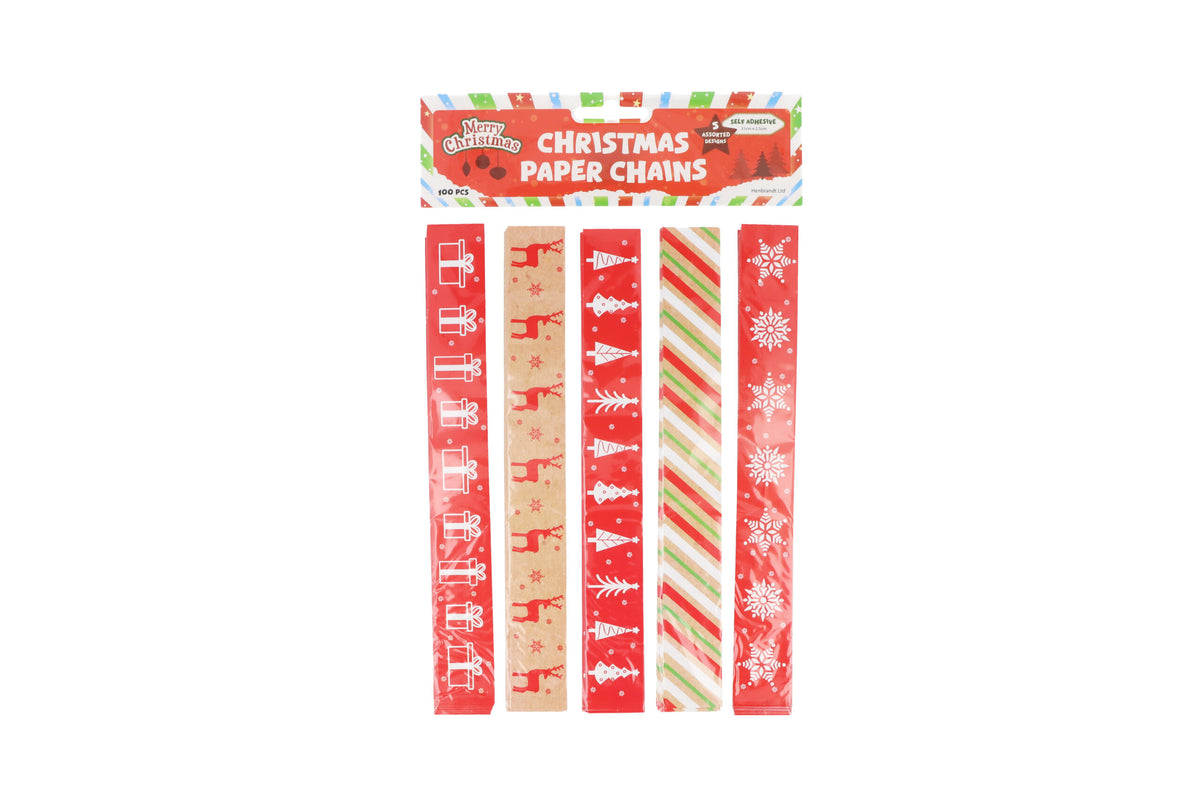 600 Pieces Christmas Paper Chains DIY Decoration Set