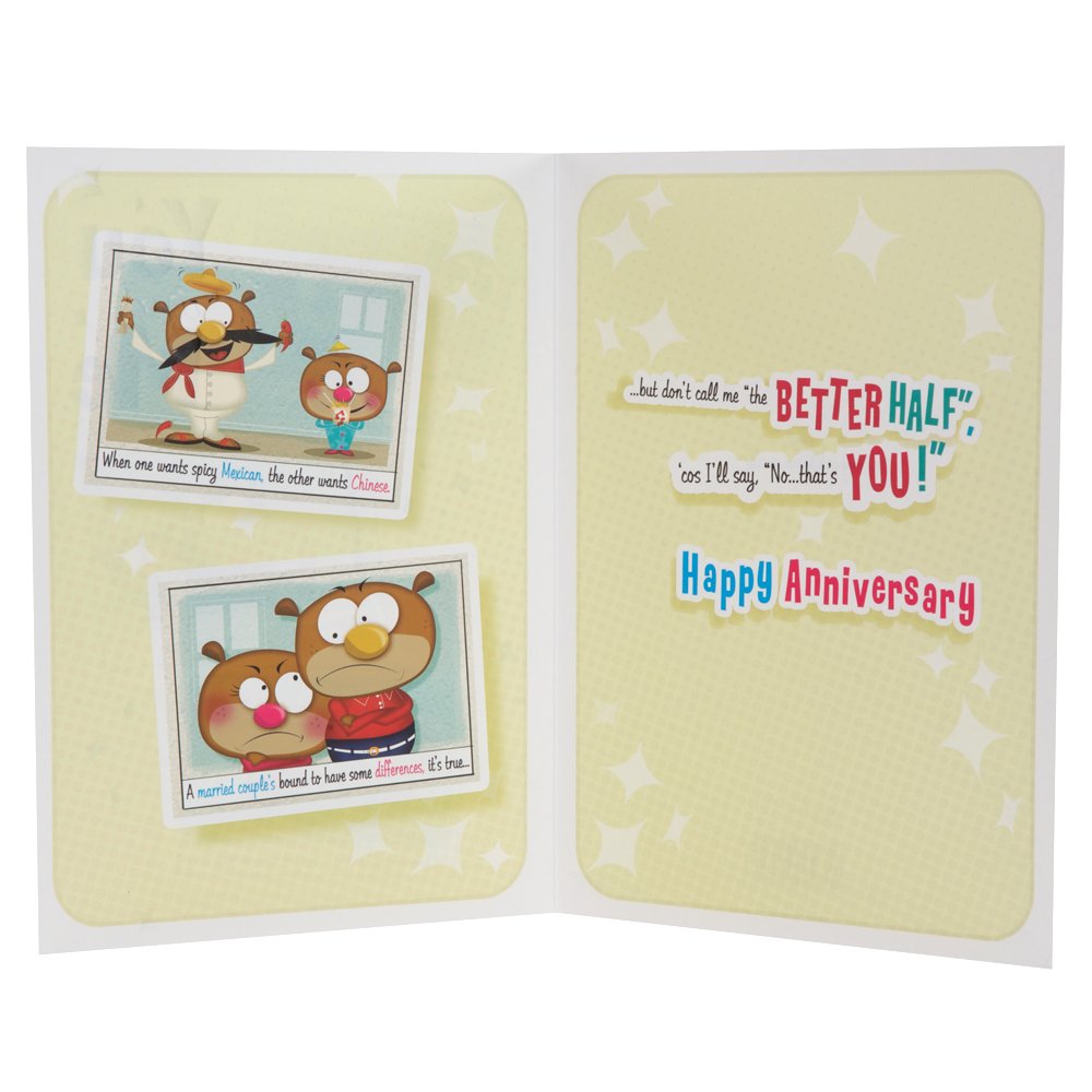 Our Anniversary Card 'You And Me' Husband/ Wife