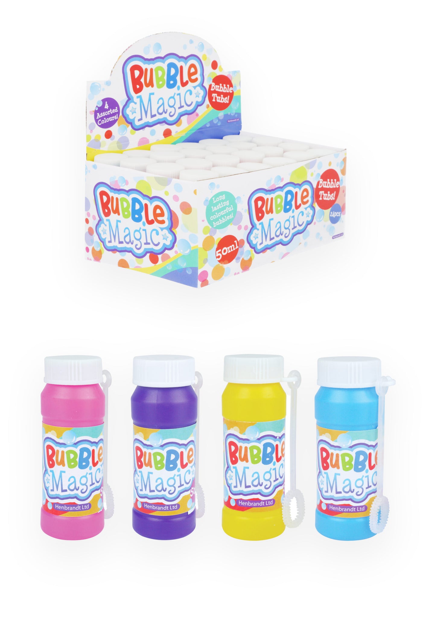 Pack of 24 Bubble Tubs Bubble Magic with Wand 60ml
