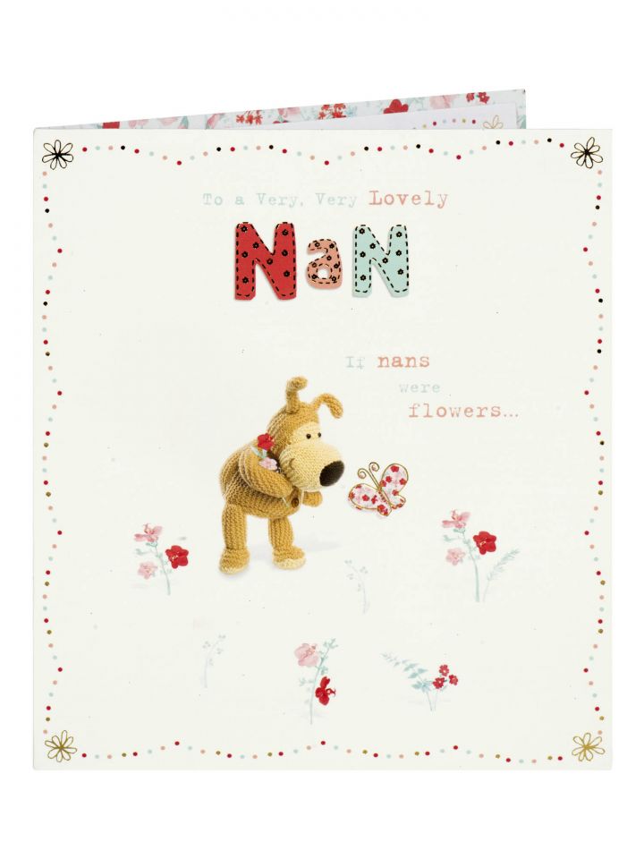 To a Very Lovely Nan Boofle I'd Pick You Mother's Day Card