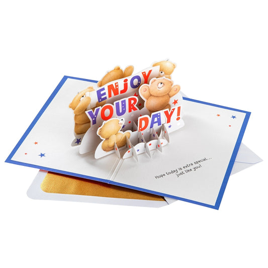 Forever Friends Celebration Design 3D & Pop Up Birthday Card Congratulations