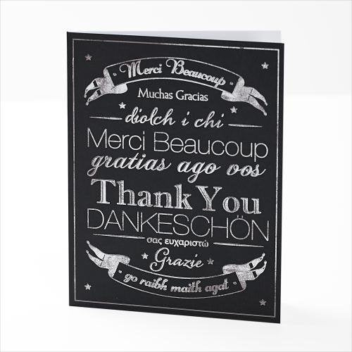 Multi-Language Pack of 10 Thank You Cards By Carlton 