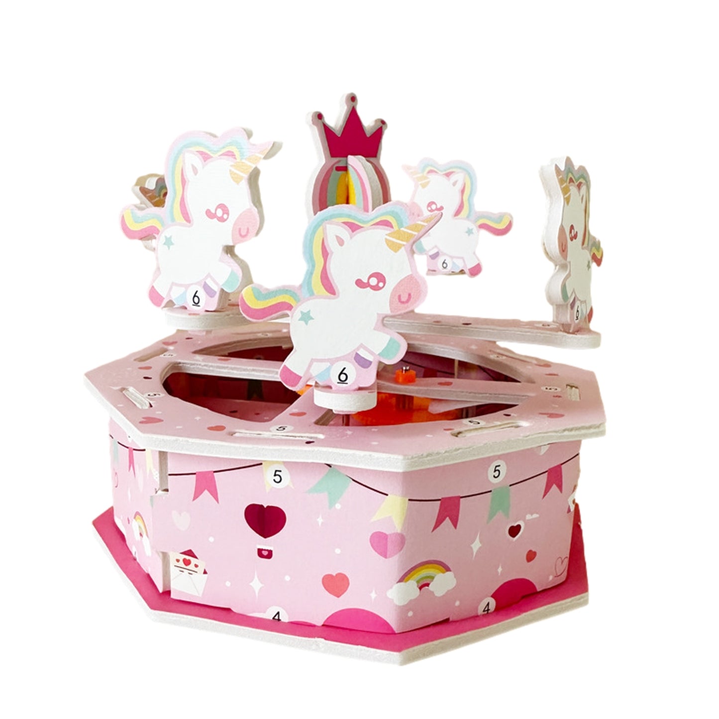 Carrousel DIY Craft & Motion Learning Stem Toy with Instruction Book
