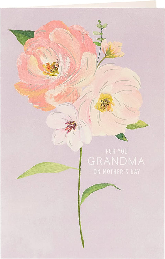 Flower Design Grandma Mother's Day Card