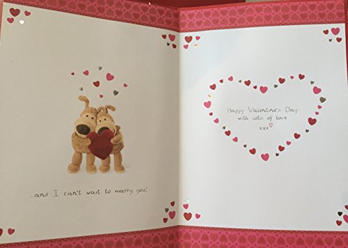 Boofle For My Lovely Fiancee Valentine's Day Card
