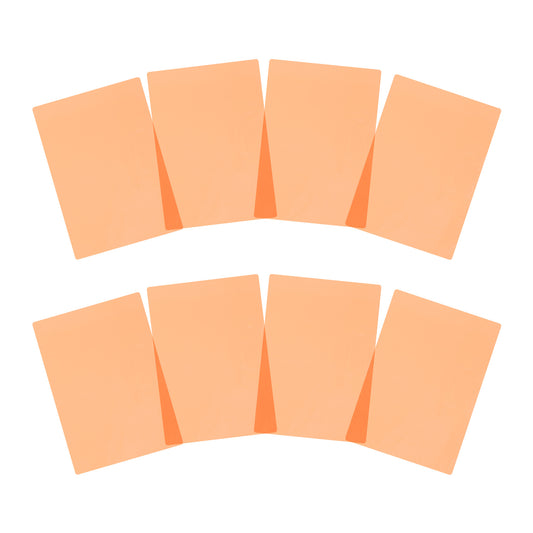 Pack of 24 A5 Plain Peach Dyslexia Overlay Reading Sheets – PET Material, Rounded Corners