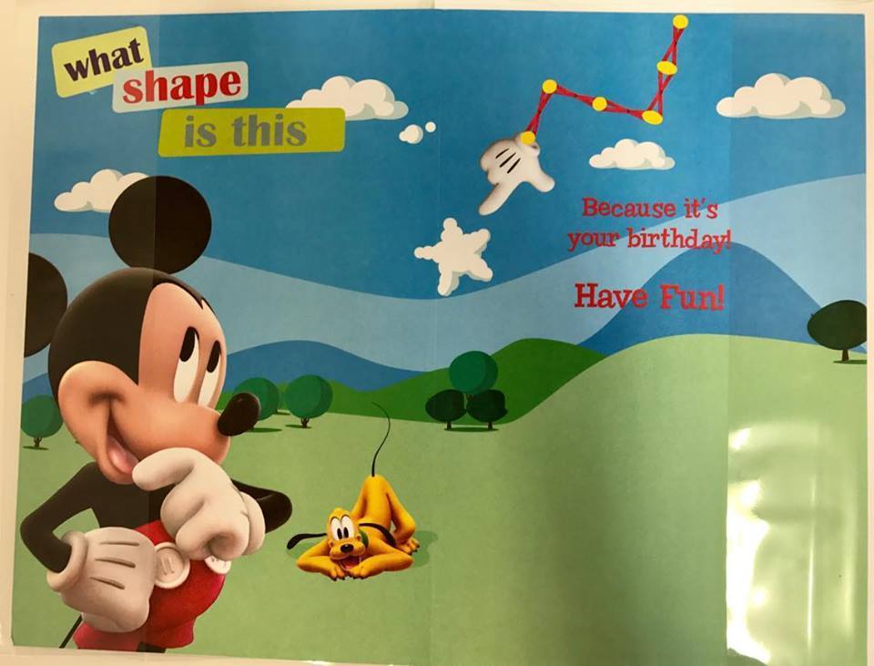 Mickey Mouse  and Friends Magical Stars  Birthday Card - Ready To Play 