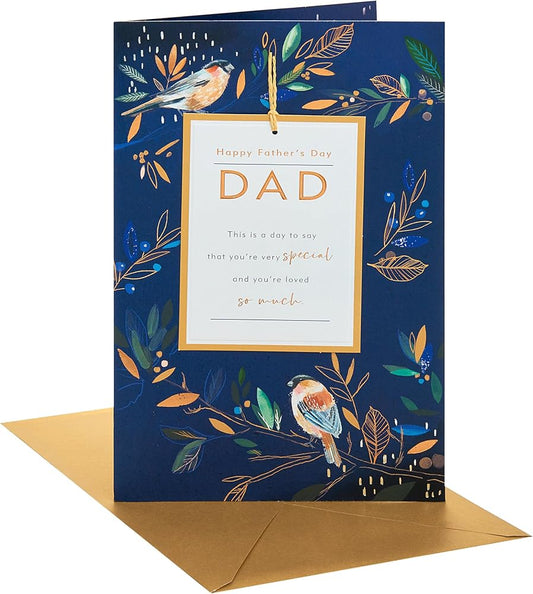 Bullfinch Design For Dad Father's Day Card