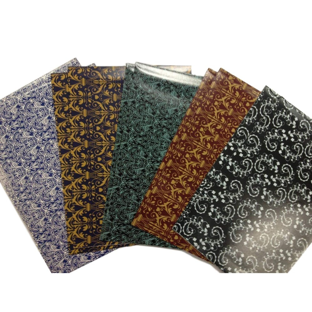 10 Sheet of Mix Designer' Soft touch Foiled