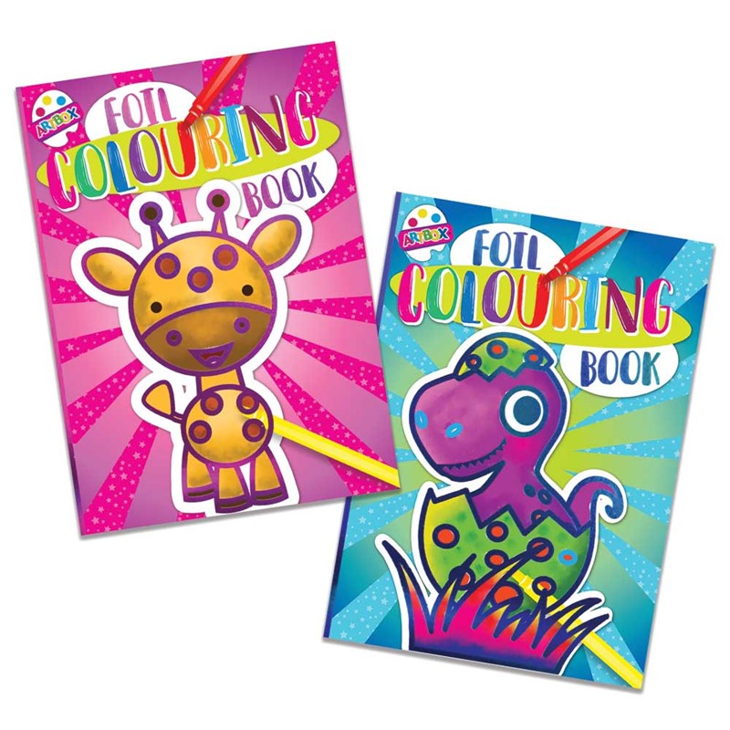 Single Foil Colouring Book