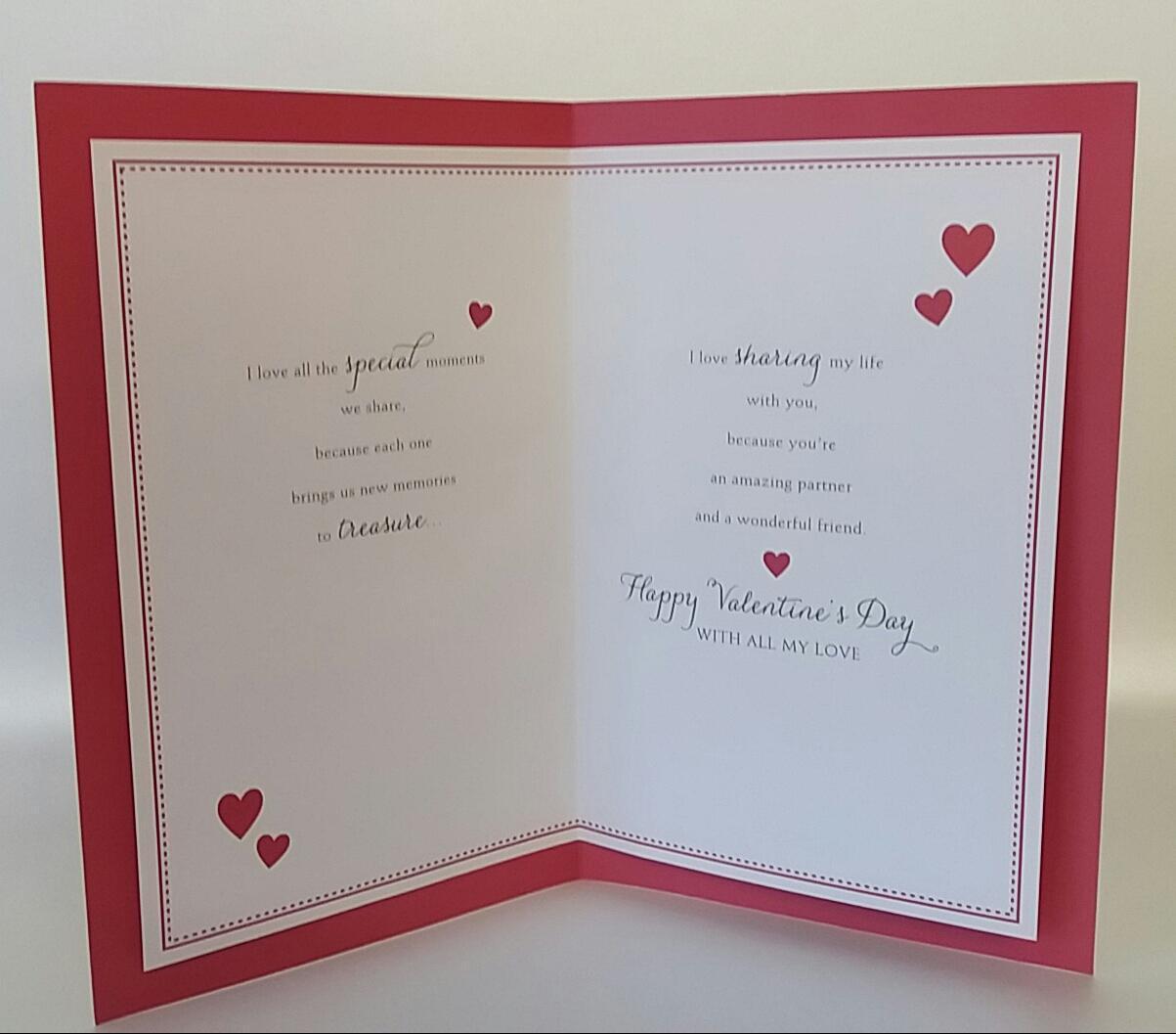 Partner Celebrating Champion Glass Us on Valentine's Day Card