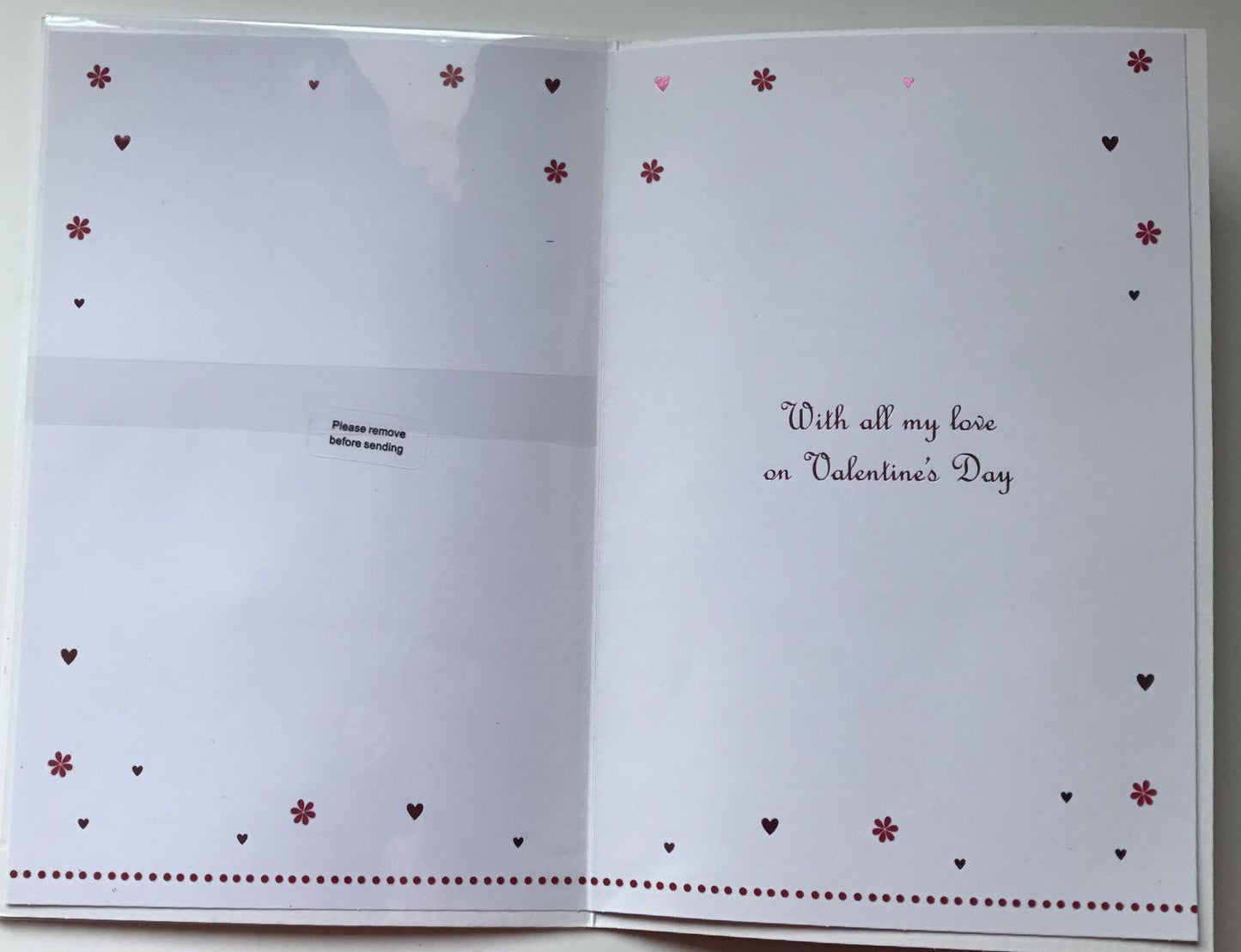 l Love you Handmade Open Valentine's Day Card