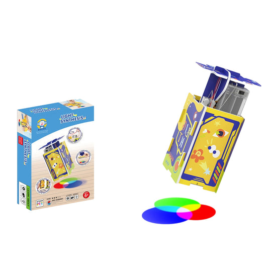 Light Synthesis DIY Science & Color Experiment Stem Toy with Instruction Book
