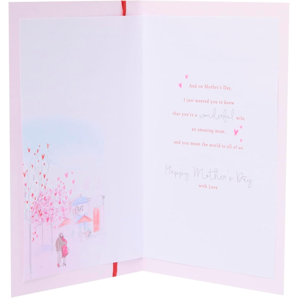 Couple Walking Through Design Wife Mother's Day Card
