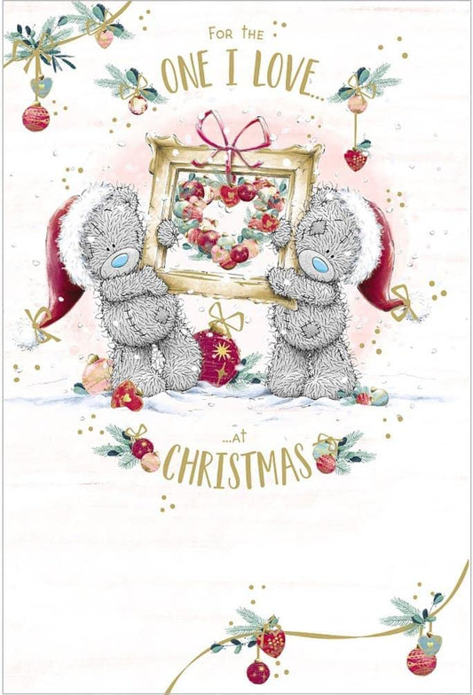 One I Love Me to You Bear Framed Christmas Card