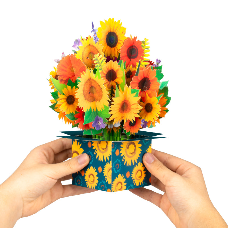 Bloom Box Sunflower Radiance 3D Pop Up Greeting Card