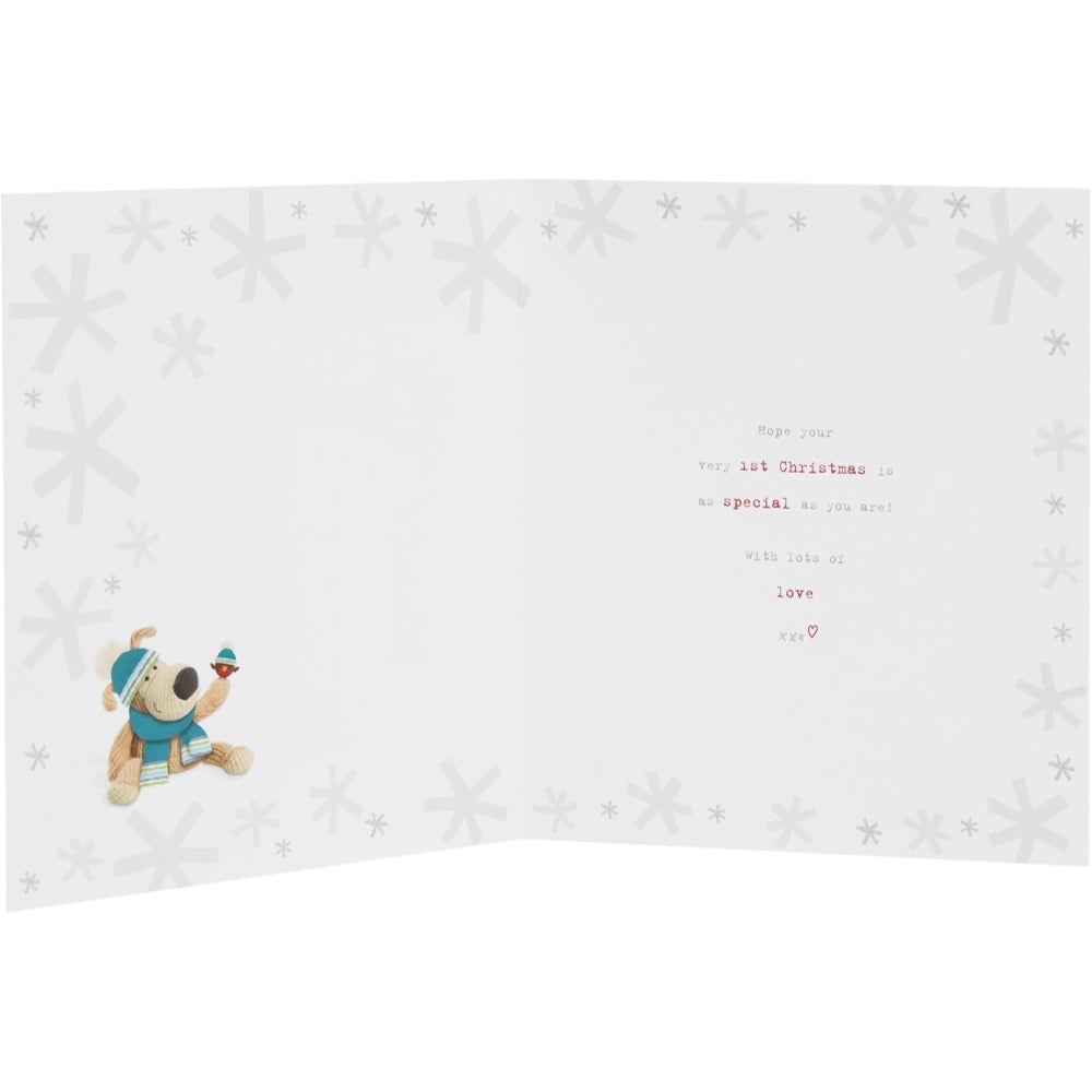 Boofle with Number Special Boy 1st Christmas Card