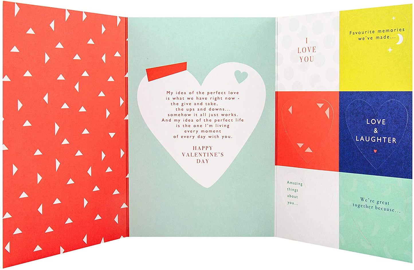 Valentine's Day Card For The One I Love with Detachable Love Note Keepsakes