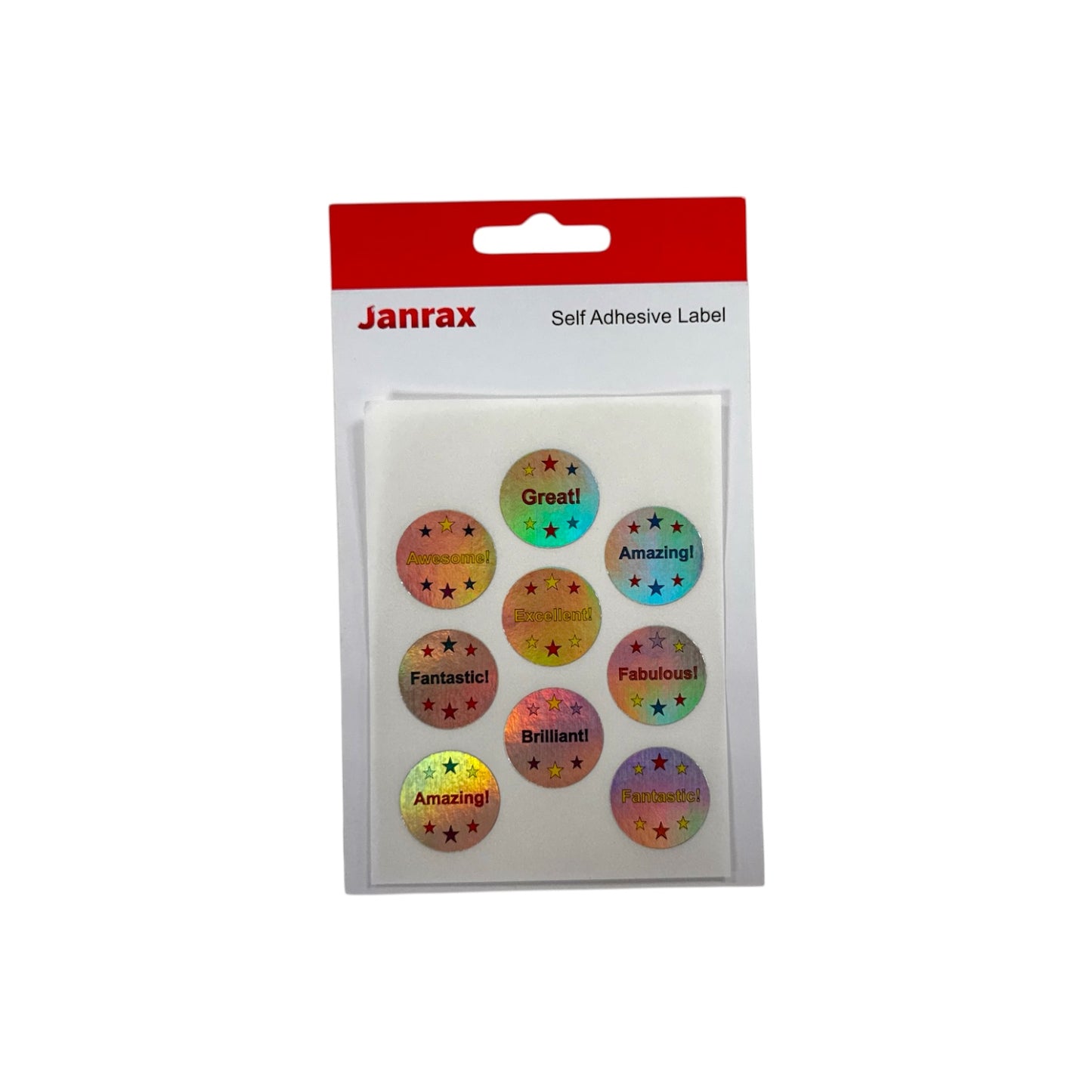 Pack of 216 Cool Holographic Round Labels 24mm