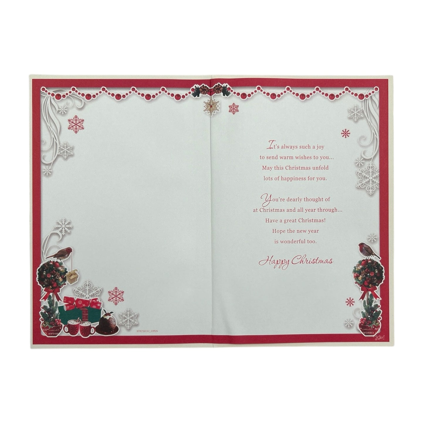 To a Dear Nephew and His Wife Best Wishes Classic Design Christmas Card