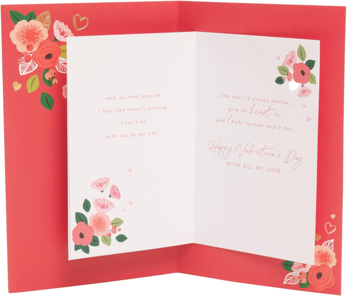 Floral Heart Envelope Wife Valentine's Day Card
