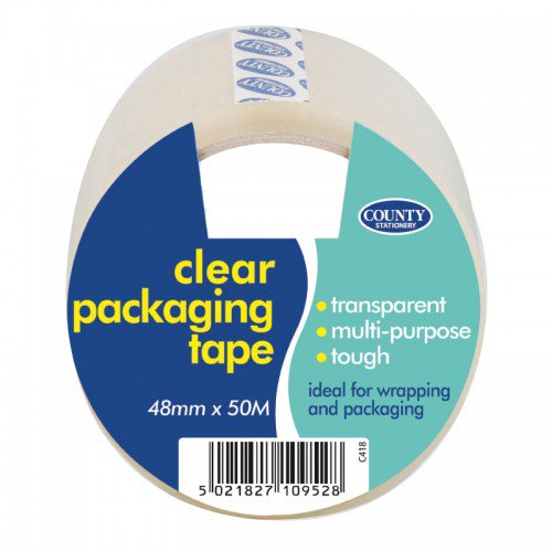 Single Clear Packing Tape 48mm x 50M