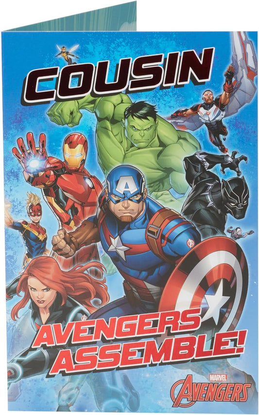 Marvel The Avengers Assemble Design Cousin Birthday Card