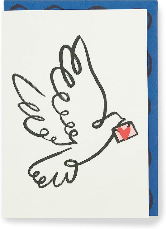 Kindred Dove Love Letter Greetings Blank Card 