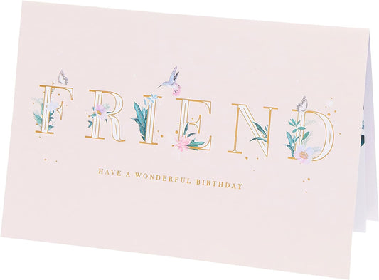 Floral Design Birthday Card