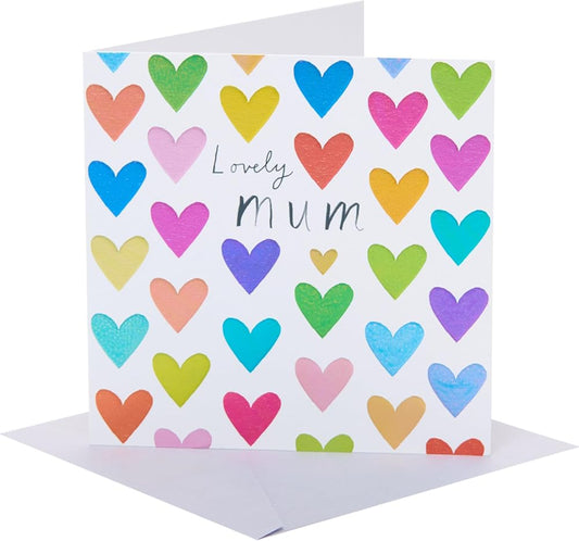 Hearts Design Mum Mother's Day Card