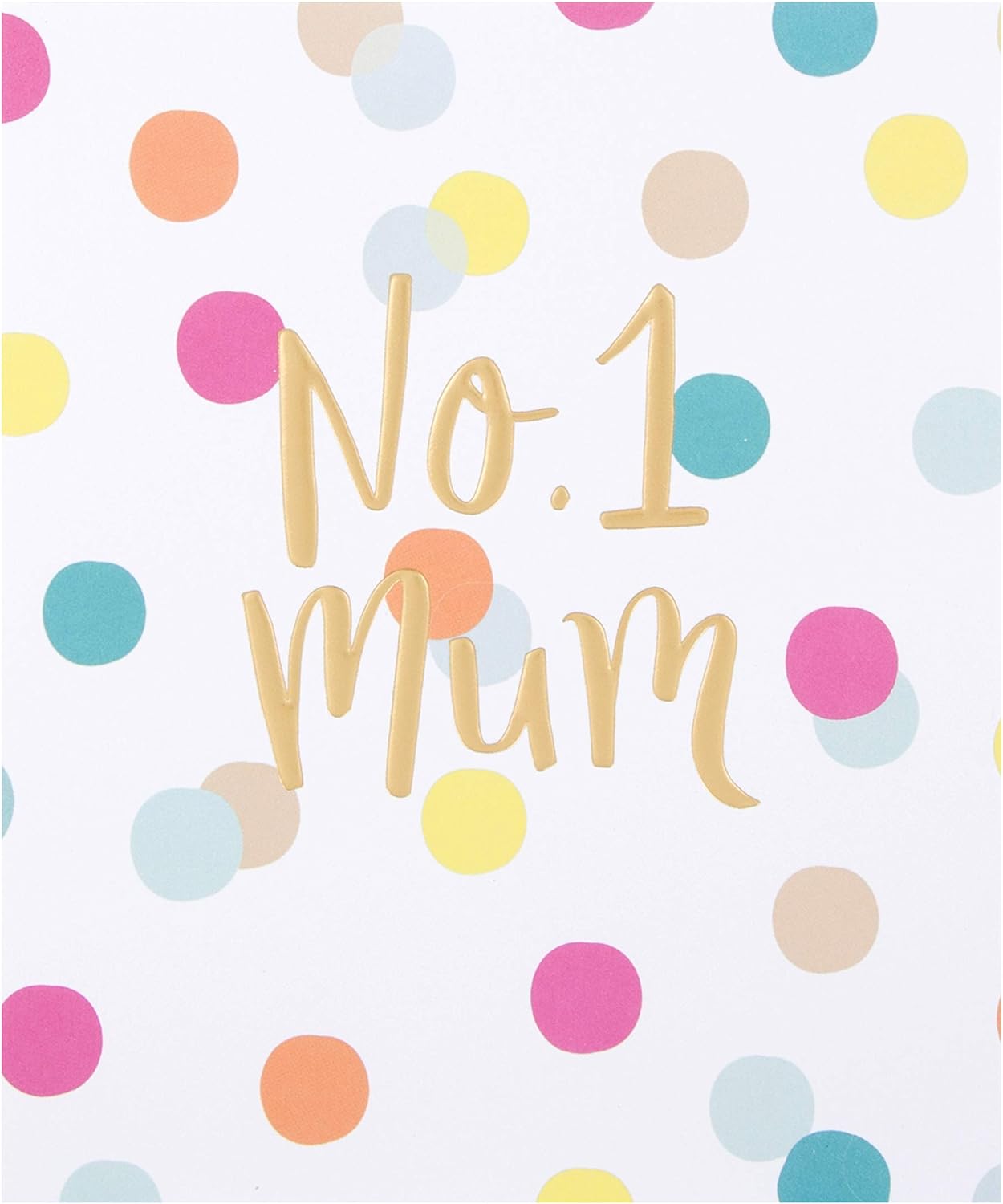No.1 Mum Foil Finished Blank Mother's Day Card