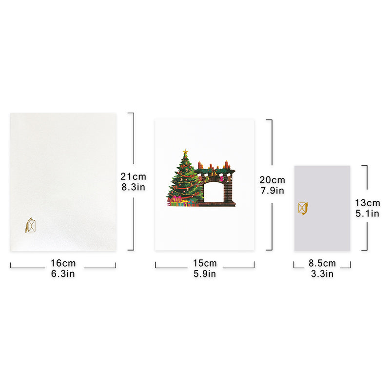 Fireside Cheer 3D Pop Up Christmas Money Gift Card