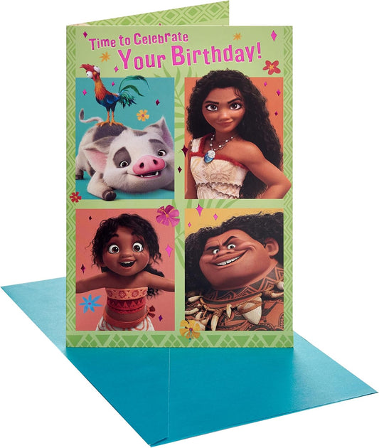 Disney Moana Design Birthday Card