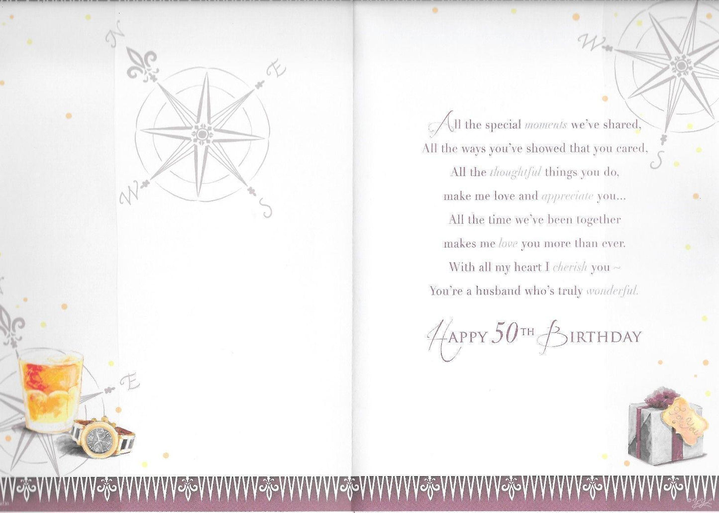 For My Husband Celebrate In Style 50th Birthday Card