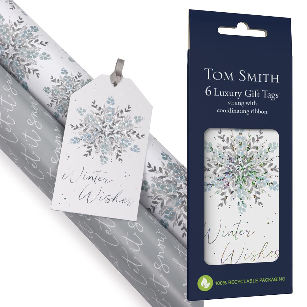 Pack of 30 All Is Calm Luxury Christmas Gift Tags